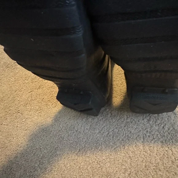 Hunter Original Tall Boots Matte Black w/ fleece liners SEE PHOTOS - Picture 7 of 11